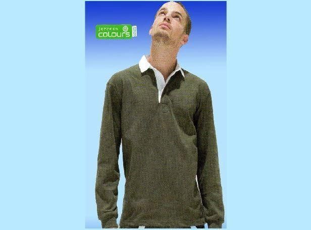 polo a maniche lunghe per stampe serigrafiche