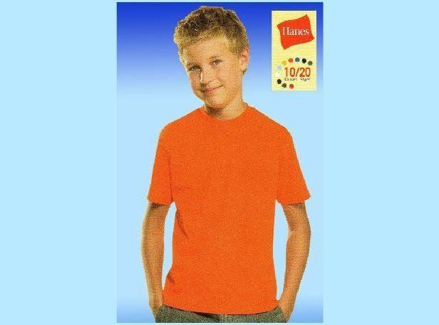 maglia arancione da bambino per stampe personalizzate