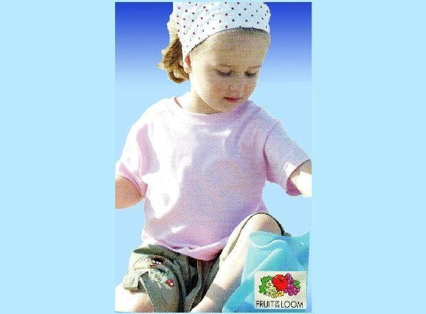 t-shirt da bambina per stampa serigrafica