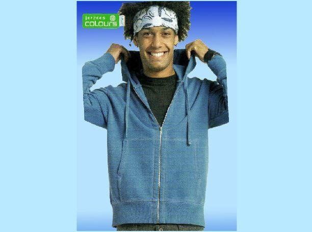 felpa azzurra da uomo per stampe serigrafiche