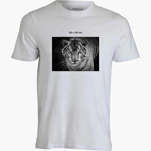 t-shirt con stampa serigrafata