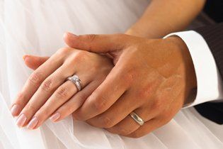 Bride and Groom's Wedding Ring