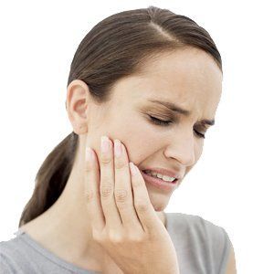 Woman with TMJ pain in Shaker Heights