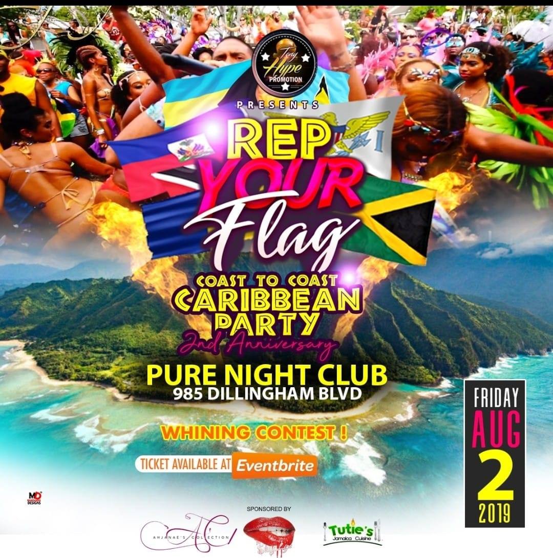 Rep Your Flag Coast to Coast Caribbean Party