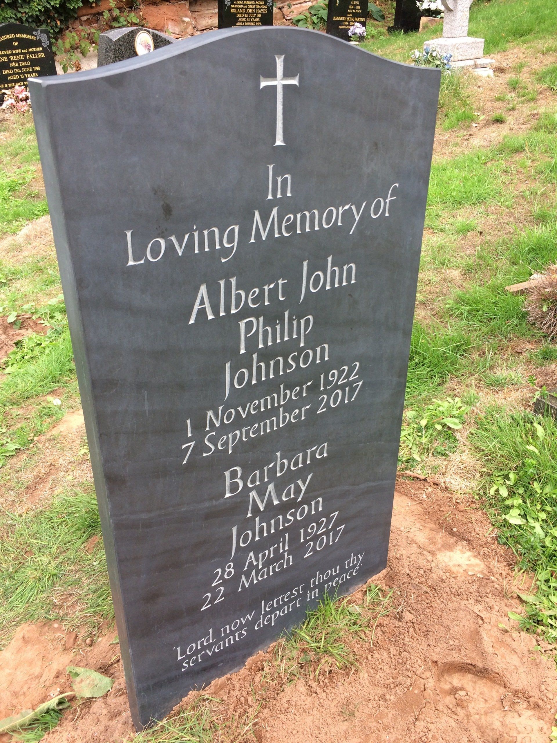 Slate Headstone