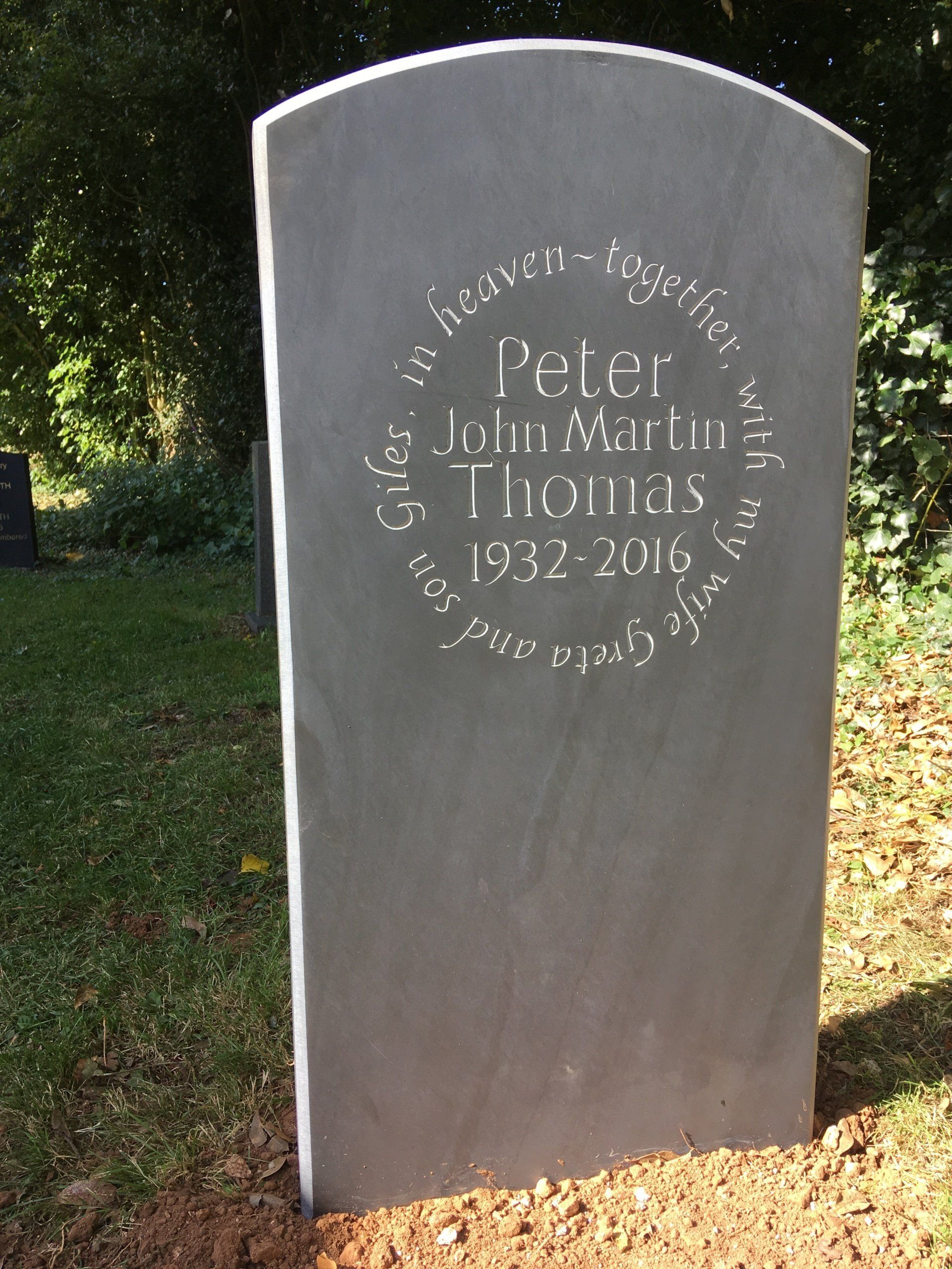 Welsh Slate headstone