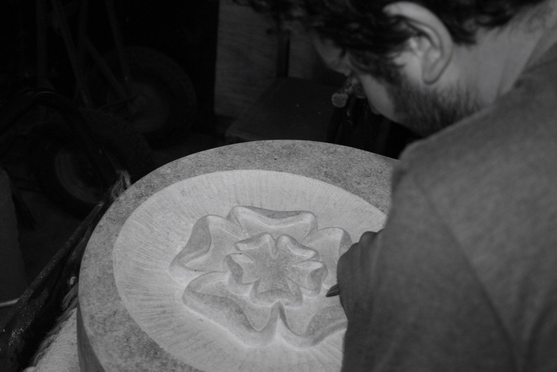 Stone carving