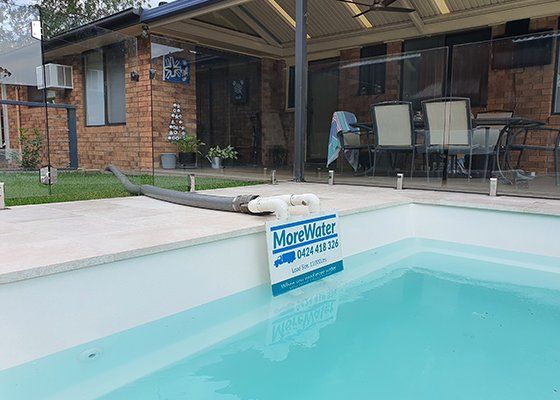 Residential Pool Water — Water Delivery in Kearsley, NSW