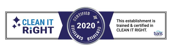 Badge from the Tourism Industry Association of Nova Scotia certification for cleaning