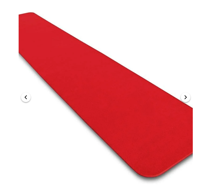 Carpet Isle Runner: 3x20 ft Red