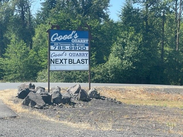 Forklift Carrying a Large Rock — Winlock, WA — Good's Quarry