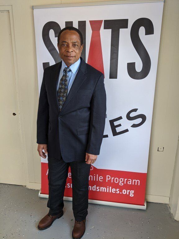 Man after suit donation