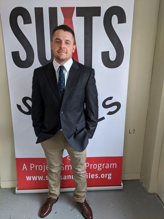 Man after suit donation