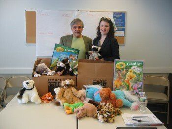 Worcester Department of Children and Families with Project Smile Children's Donations