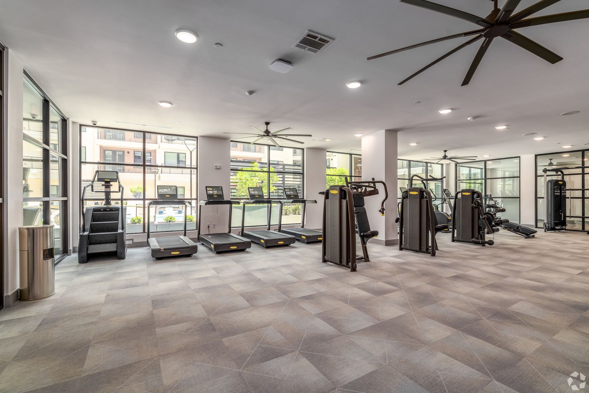 Fitness center with cardio machines and wights