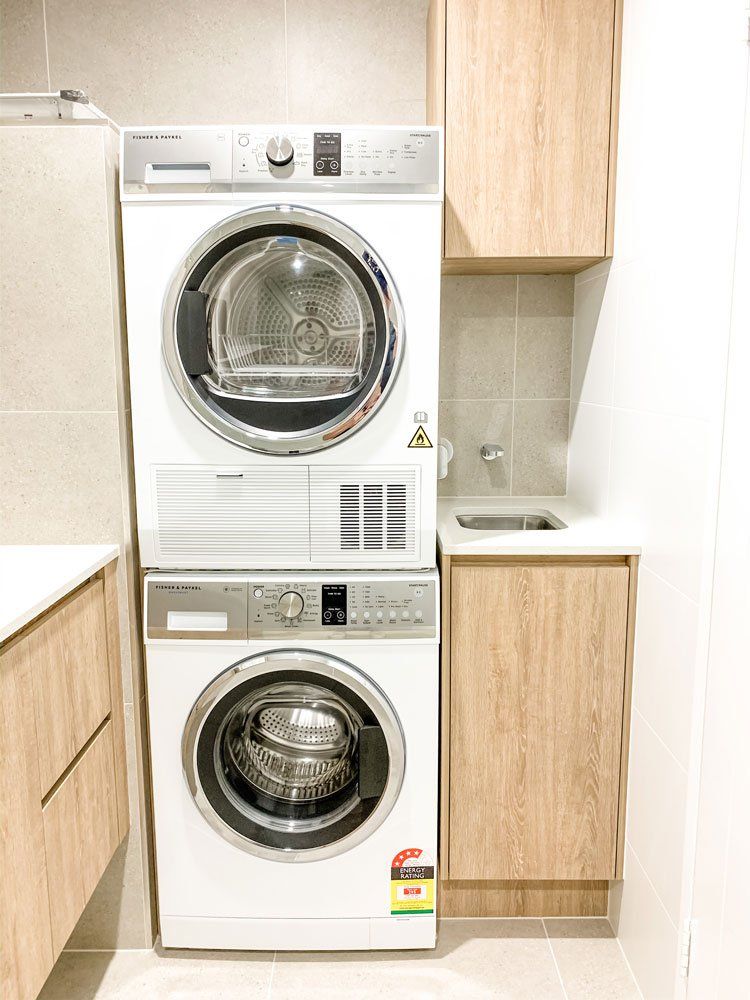 Cabinets Installed in Laundry Room — Foreshore Kitchens In Coolum Beach, QLD