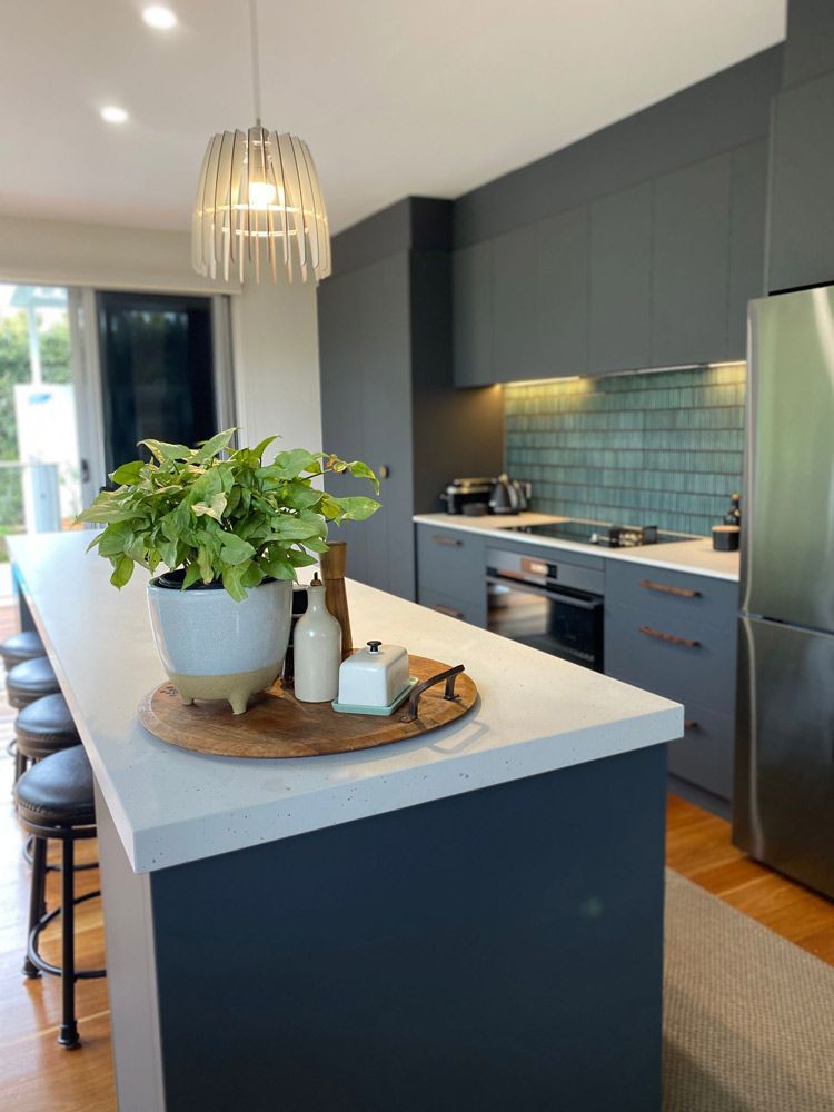 Custom Matte Kitchen Cabinet — Foreshore Kitchens In Coolum Beach, QLD