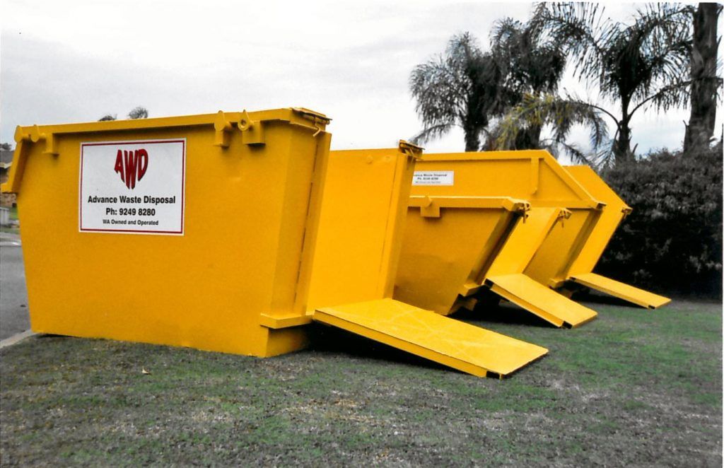 AWD Yellow Container - Perth, WA - Advance Waste Disposal