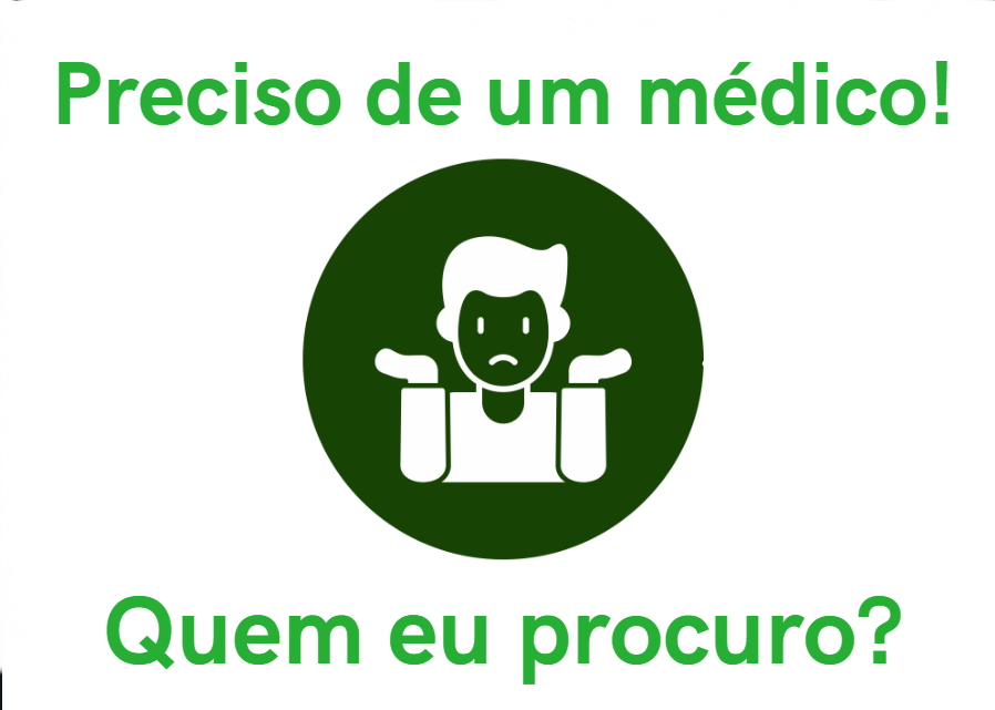 Um ícone de um homem num fundo verde e os dizeres