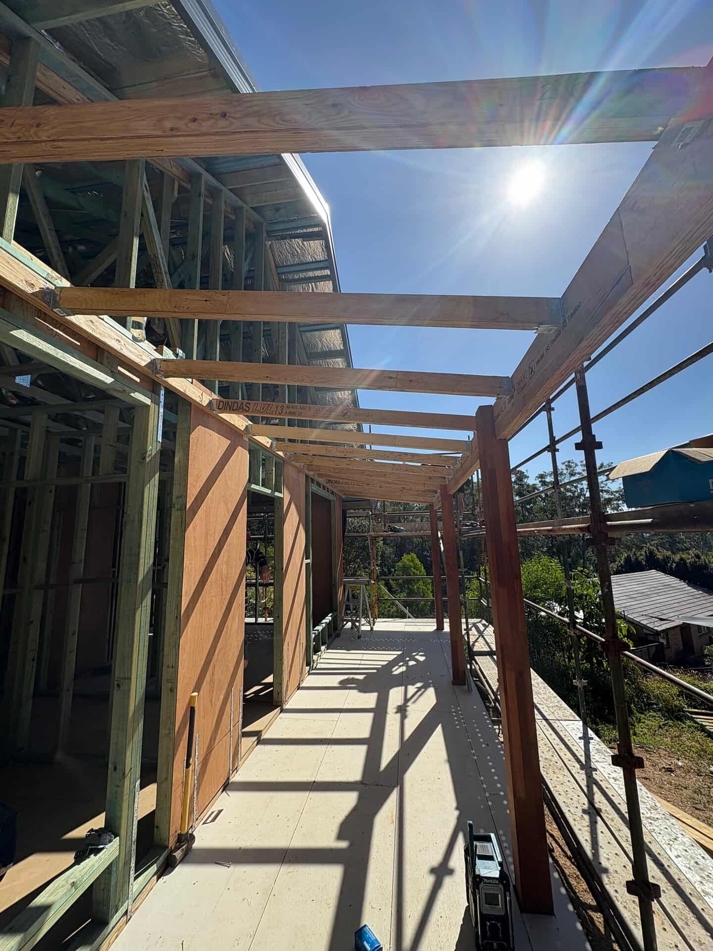 Outdoor shower and deck - Home Extensions Gold Coast