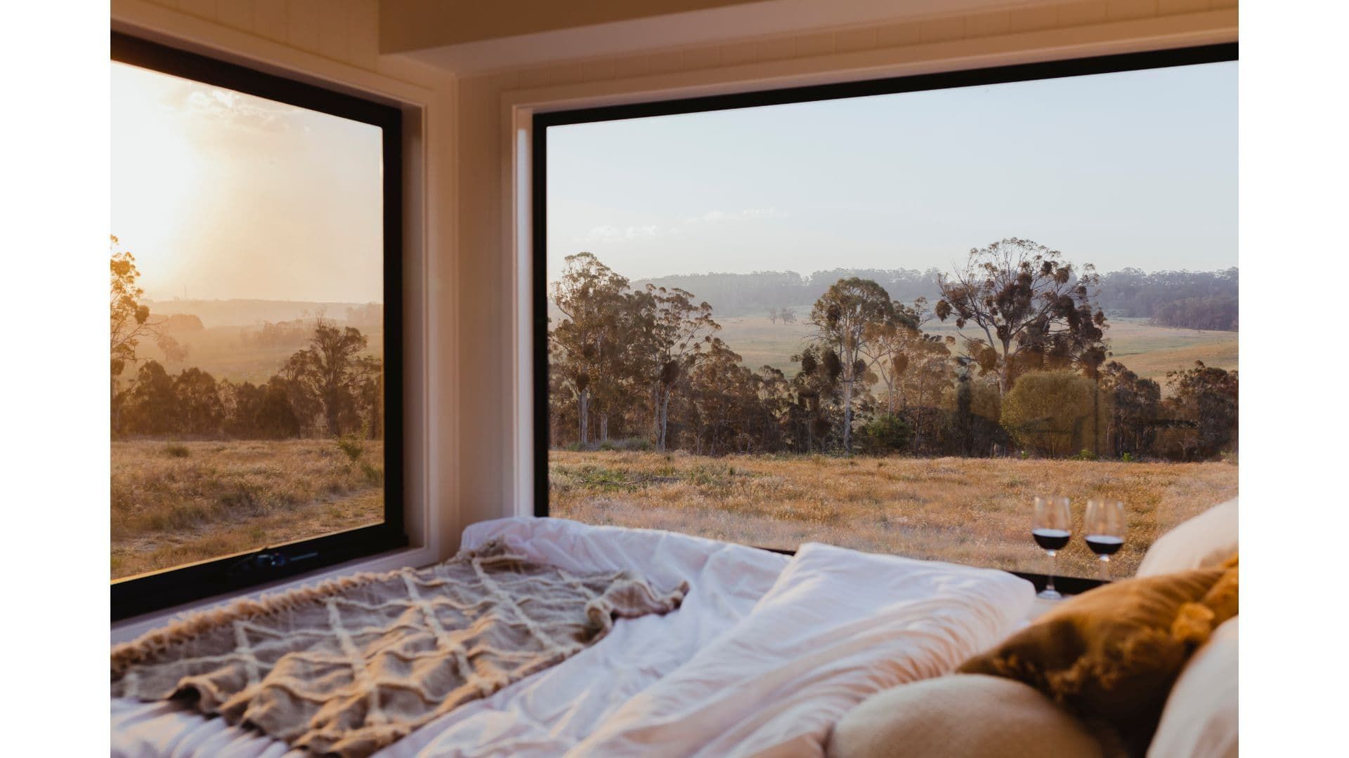 View from a bed inside a granny flat - Granny Flats Gold Coast