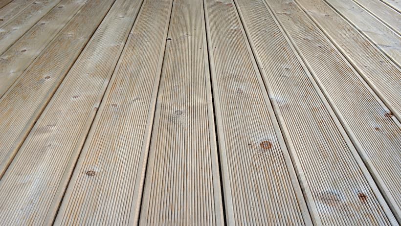 Treated pine decking