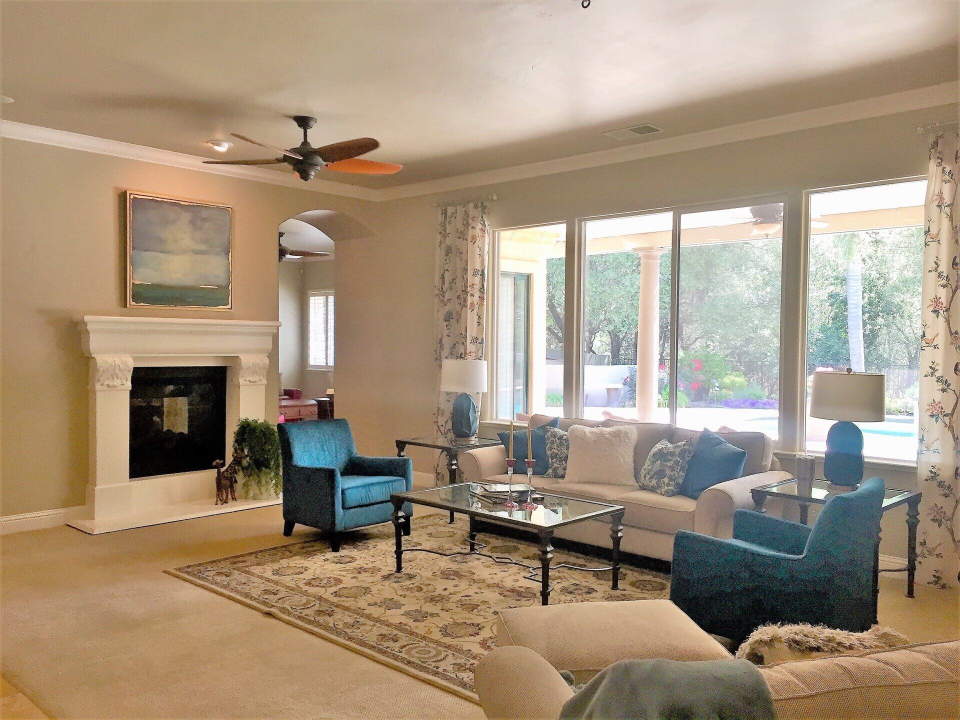 Impressions ReDesign  interior decorating design affordable familyroom livingroom  Roseville, California
