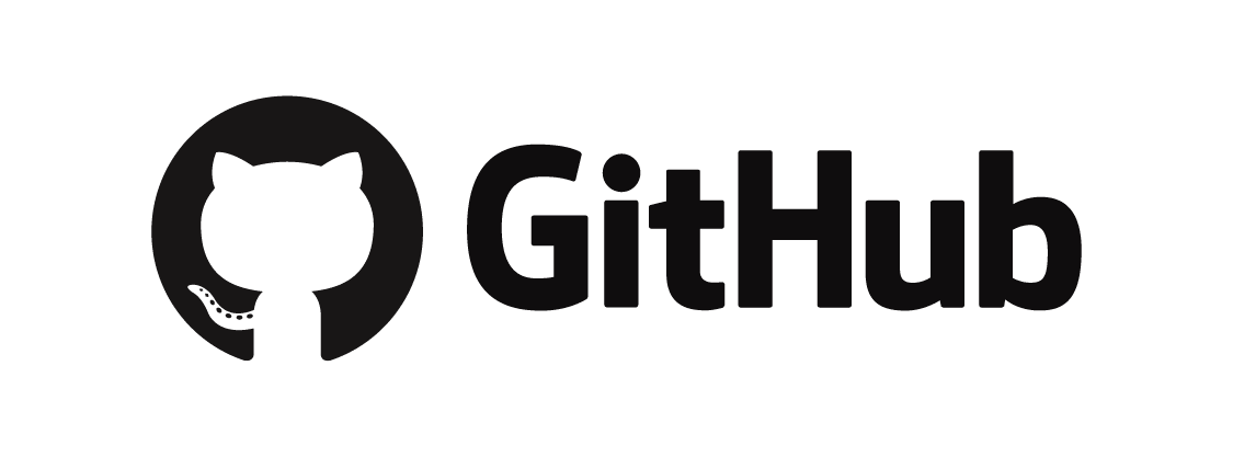 The black GitHub logo, featuring the stylized cat icon followed by the word 