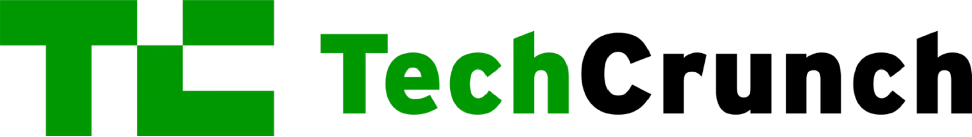 The TechCrunch logo featuring a green 