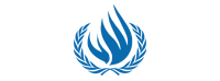 The logo of the Office of the United Nations High Commissioner for Human Rights: a blue flame encircled by olive branches.