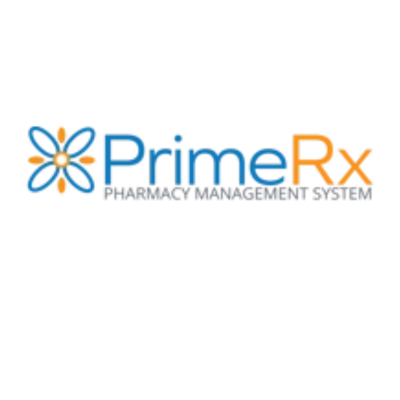 The logo for primerx pharmacy management system