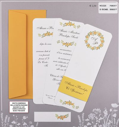 Partecipazioni di nozze- Inviti - Milano - Tipografia Landoni