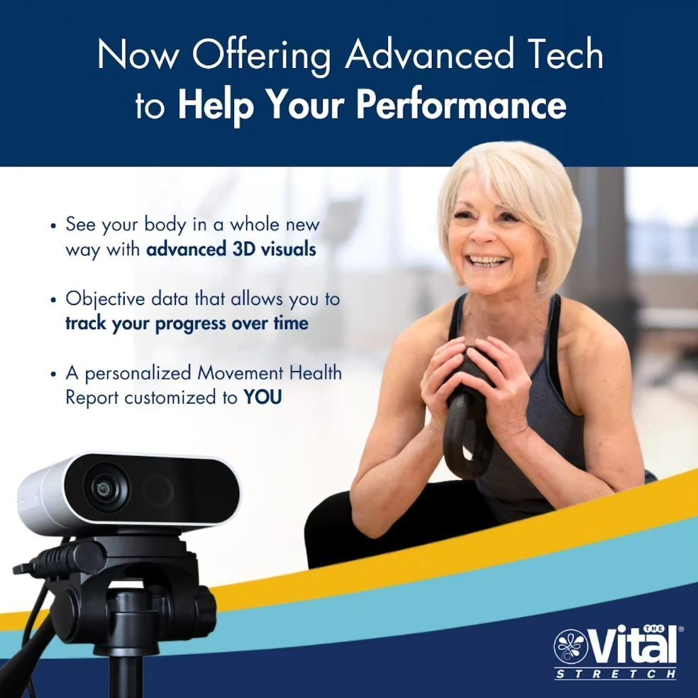 An advertisement for advanced tech to help your performance