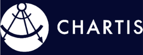 A logo for chartis with an anchor in a circle
