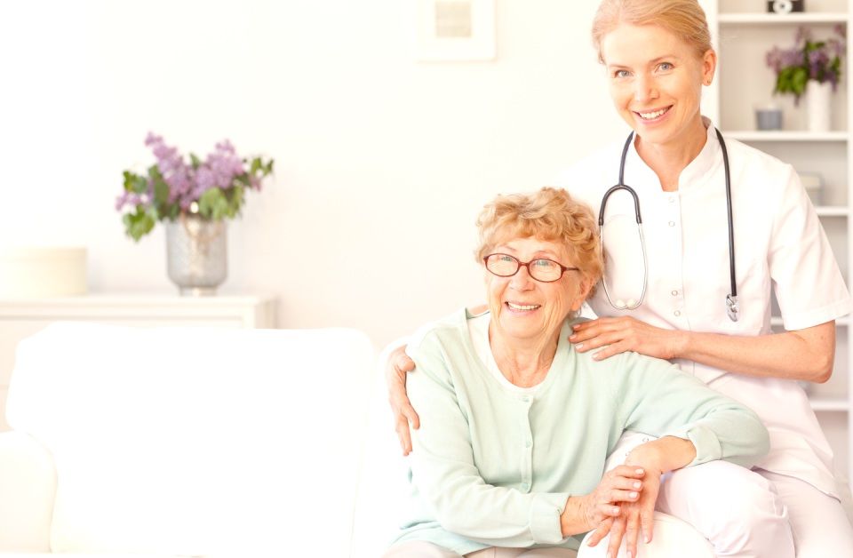 Infermiera e paziente