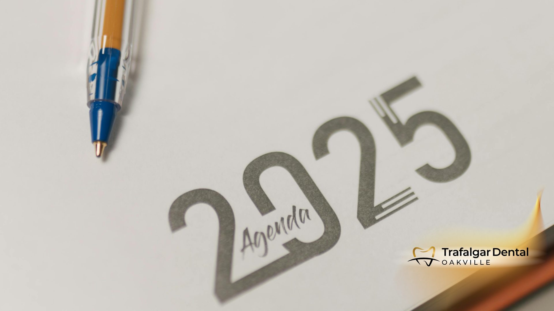 Pen on an agenda book with