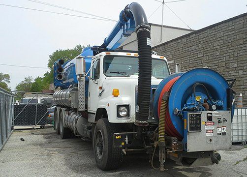 Sewer Cleaning Truck — Hammond, IN — Area Plumbing and Sewer Co., Inc.
