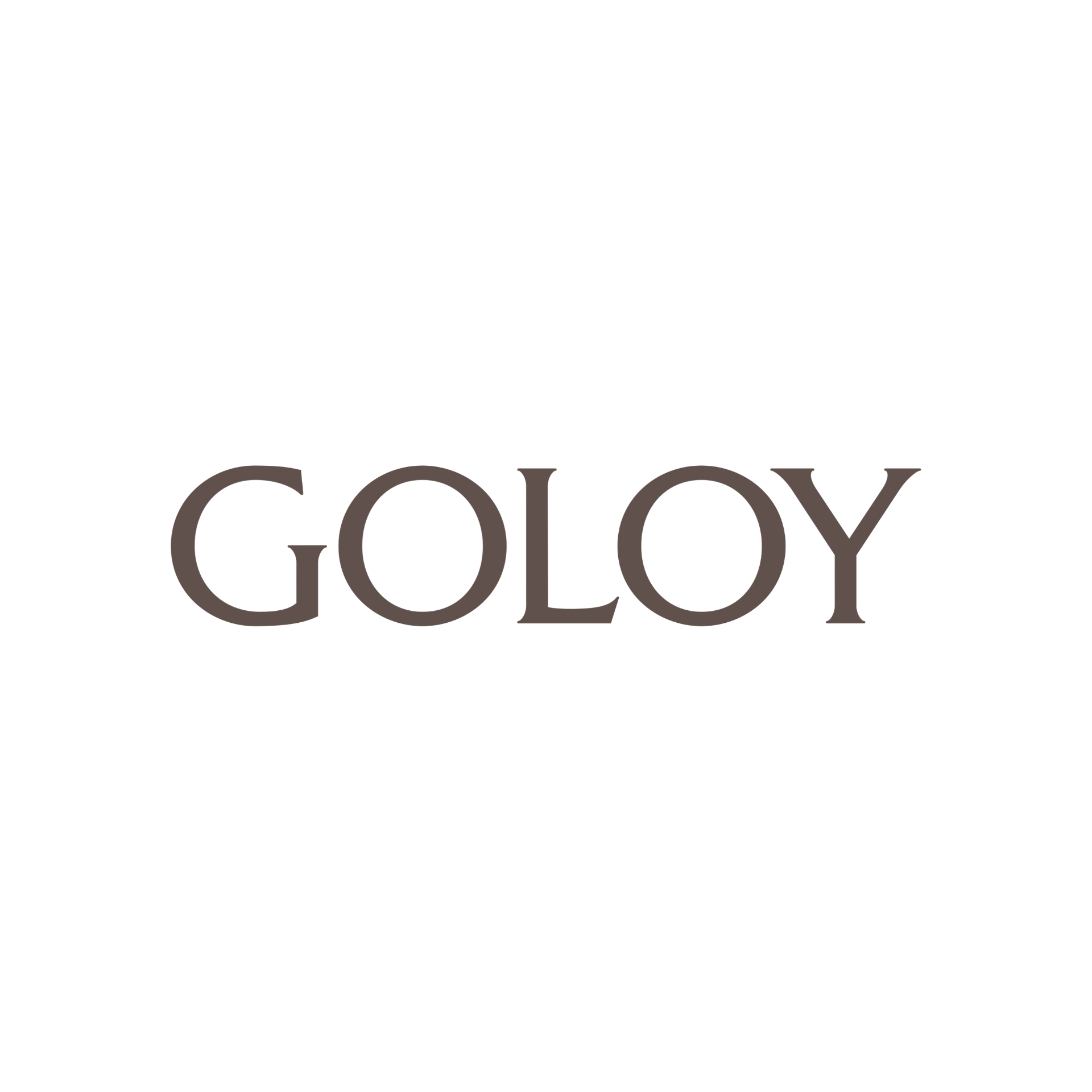 Ein Logo für ein Unternehmen namens Goloy auf weissem Hintergrund.