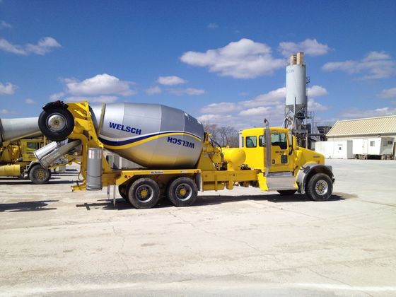 Truck Under Construction Site — Chicagoland, IL — Welsch Ready Mix, Inc.