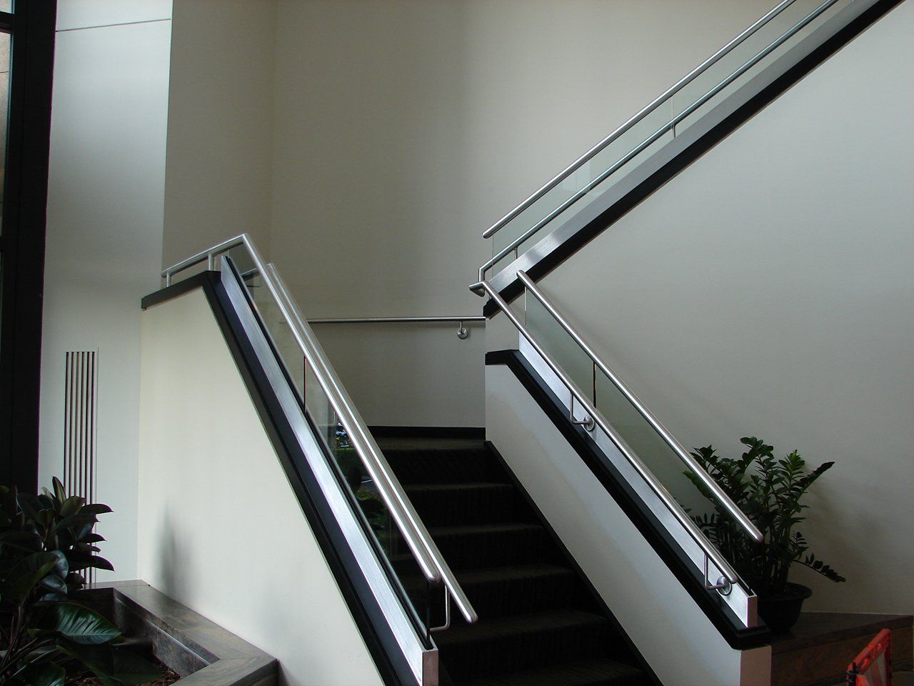 Aluminum Handrail with Stair — Stairs in Plymouth, MA