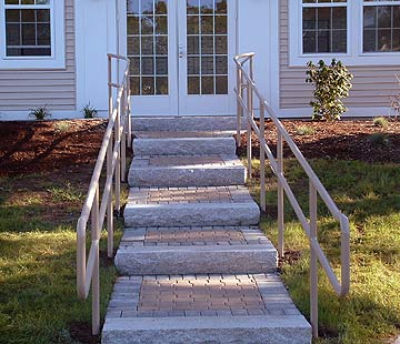 Railing and Stair Outside front of House — Railings in Plymouth, MA