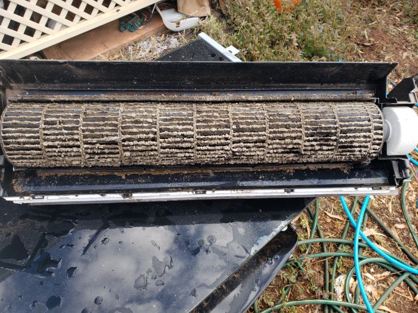 Dirty Air conditioner Filter — Refrigeration Services in Mount Isa, QLD