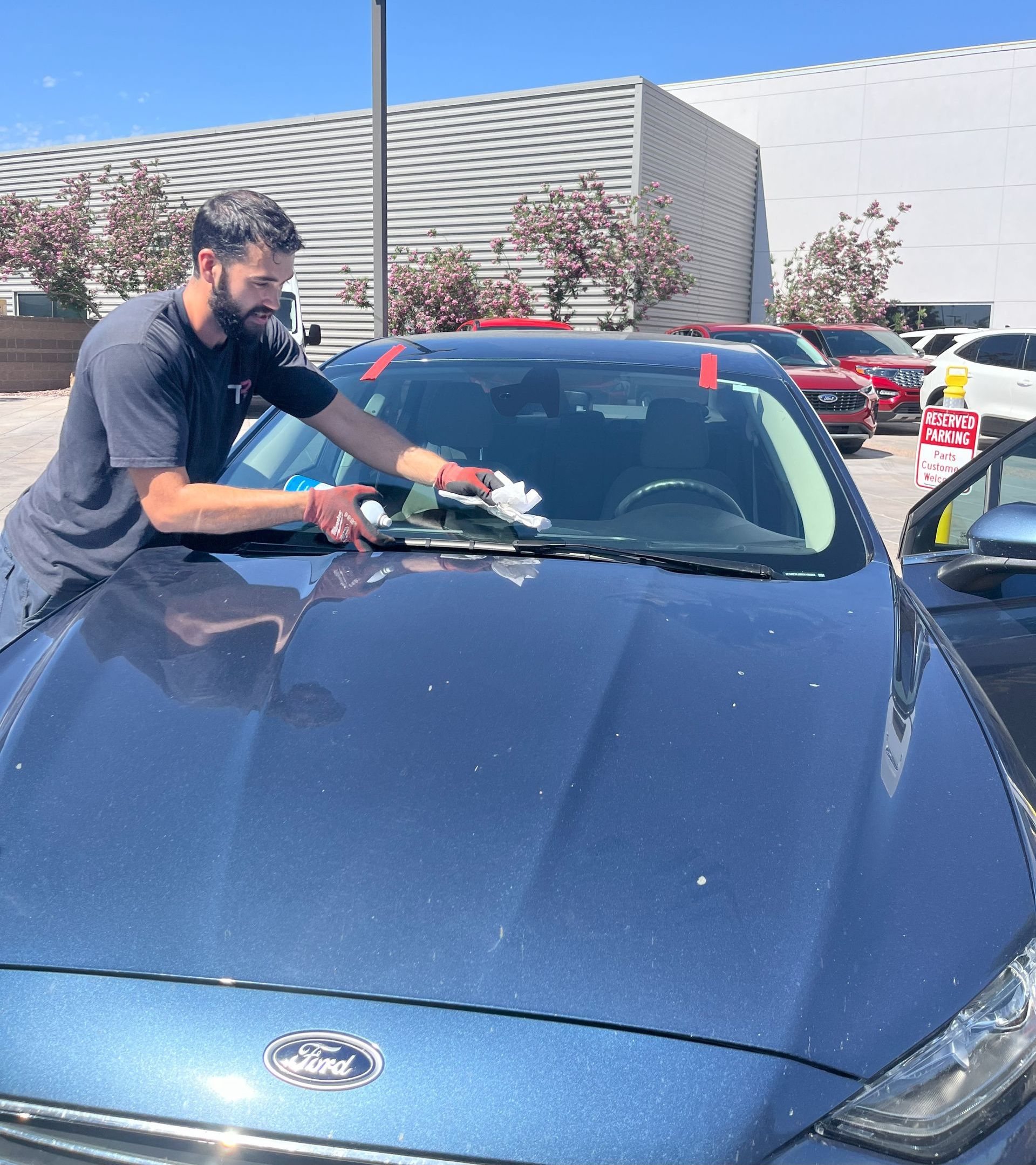 Windshield Rock Chip Repair in Phoenix, AZ.