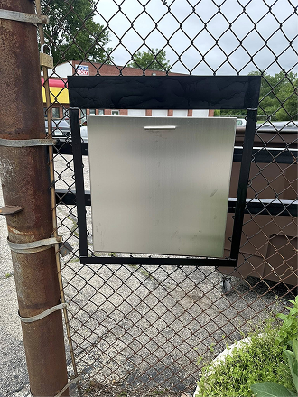 Up close to box for dropping off keys at our auto repair shop | Autohaus Merkle