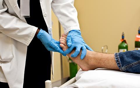 Injured Patient's Foot | Sheffield, AL | Martin Foot Specialists, Inc