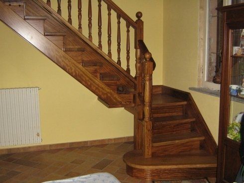 scala interna in legno