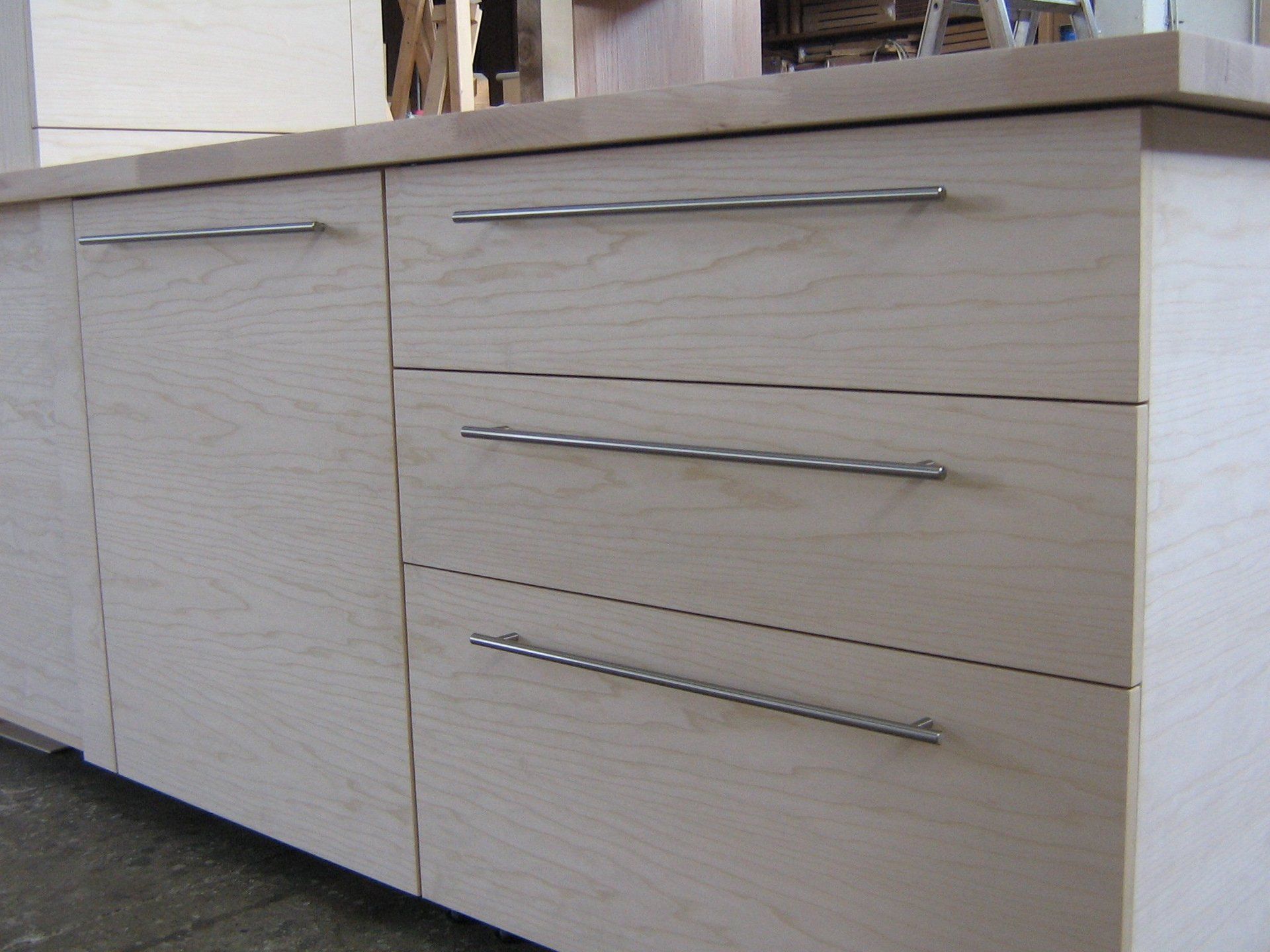 top cucina su misura in legno