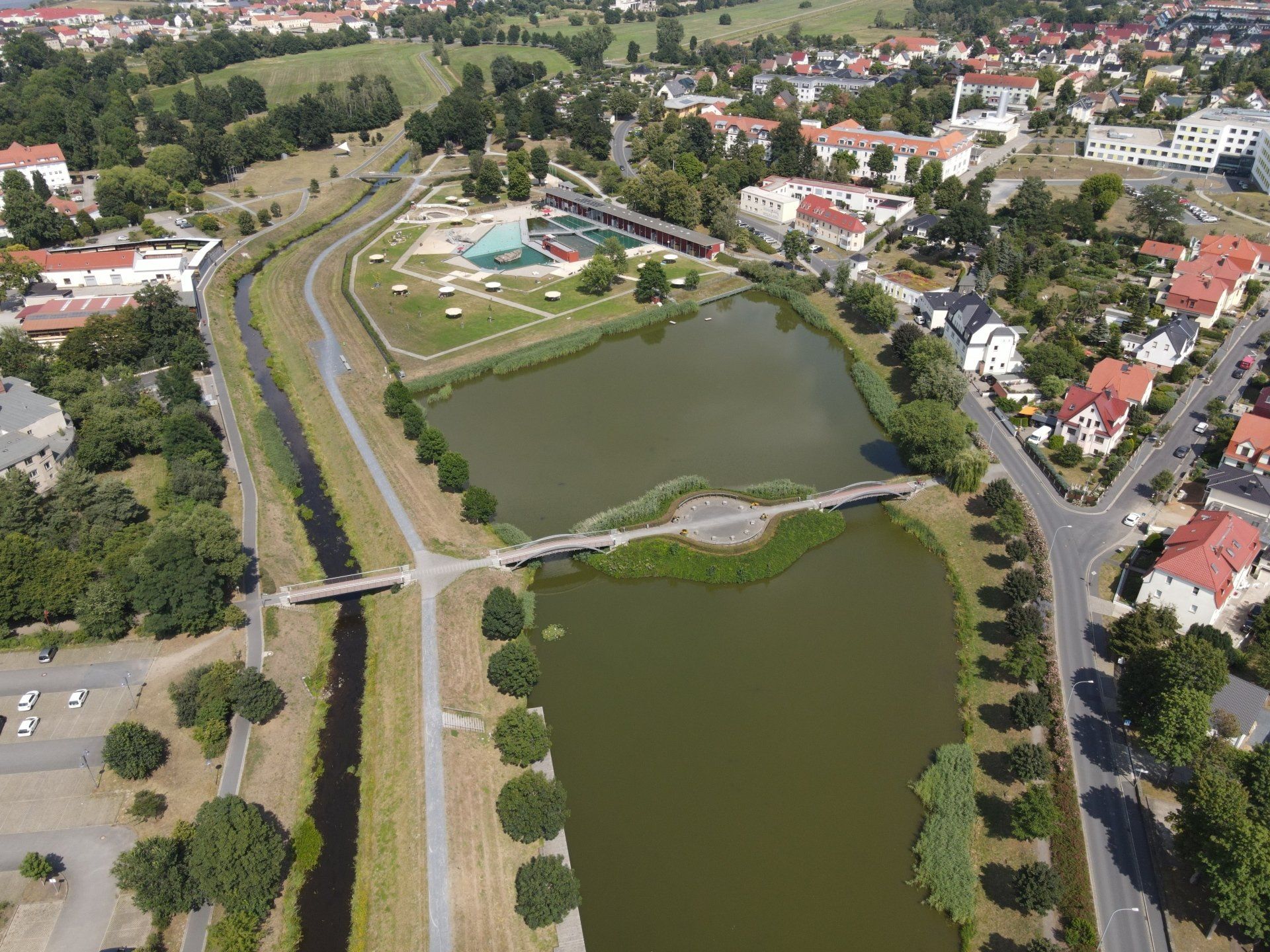 Naturerlebnisbad Großenhain mit Gondelteich