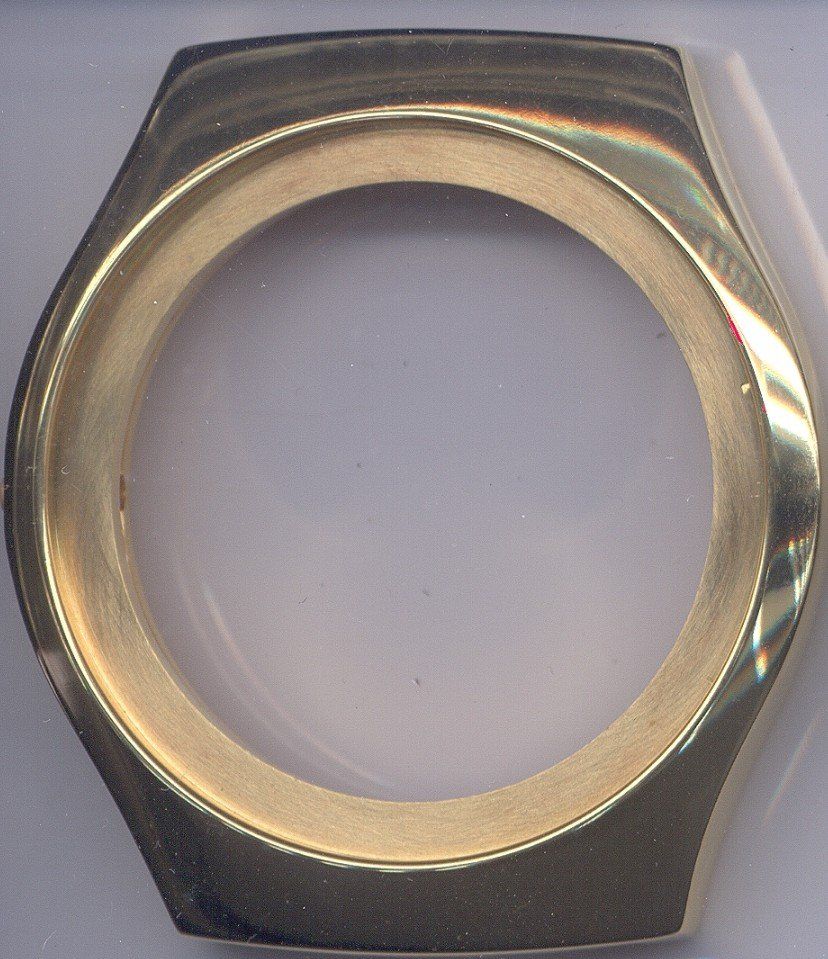 Omega f300 case after gold plating at the time preserve