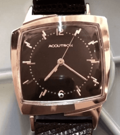 214 White gold TV Accutron Polished the time preserve